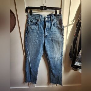 Agolde Women's Light Blue Straight Jeans